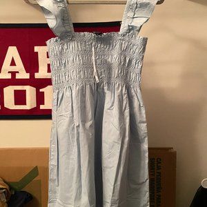 French Connection Isla Organic Poplin Mini Dress, Forget Me Not